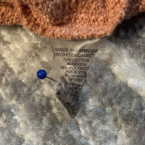 Vince Camuto Two Cardigan Women S Orange Textured Stretch Knit Long Sleeve C06 - Picture 11 of 14